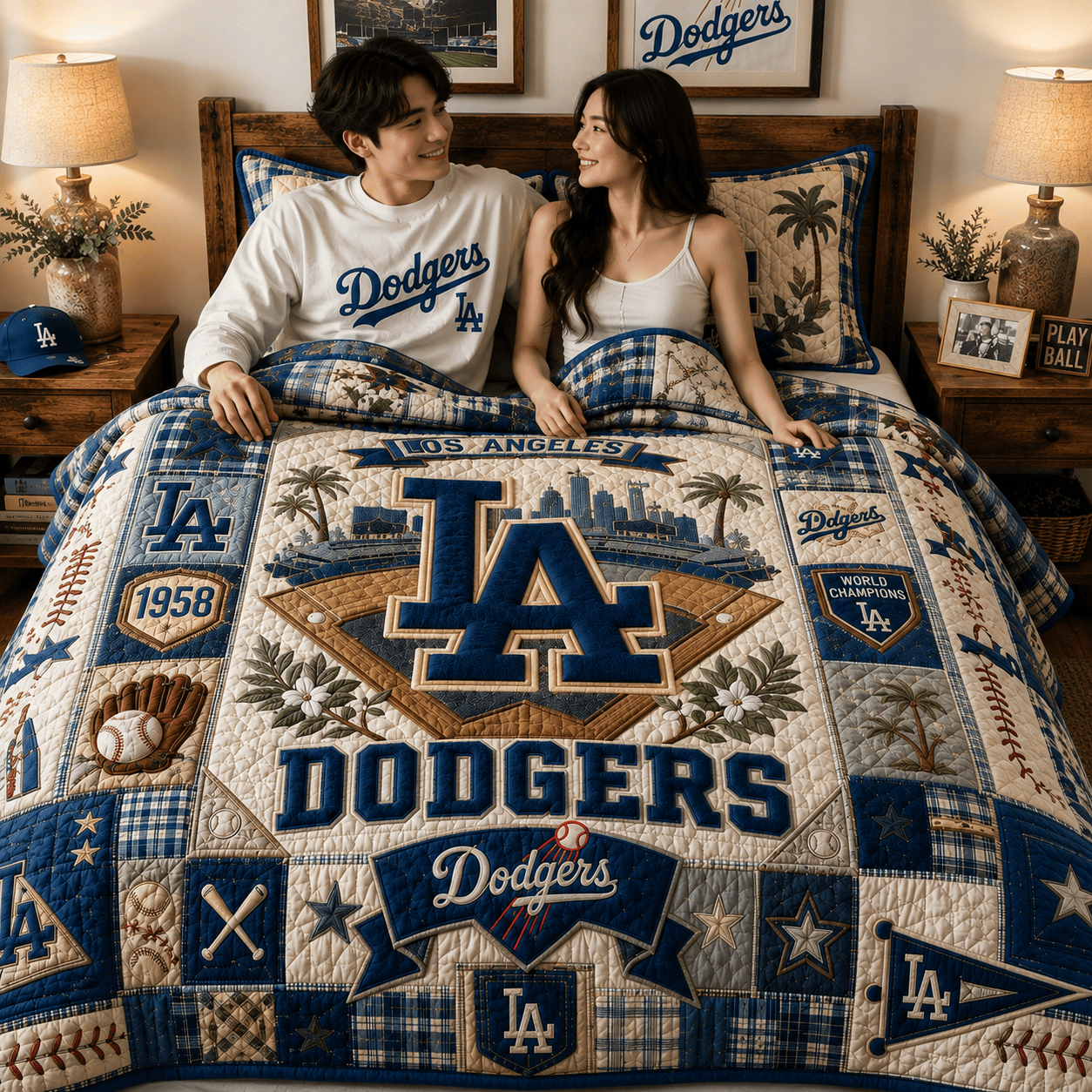 LAD 4 PIECES COVER BEDDING SET PDL (1 FITTED SHEET + 1 FLAT SHEET + 2 PILLOWCASES)