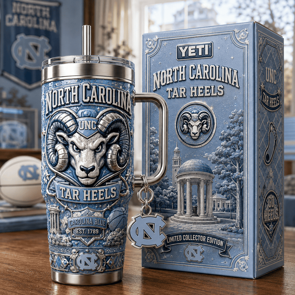 UNC 40oz Tumbler With Handle TTNL