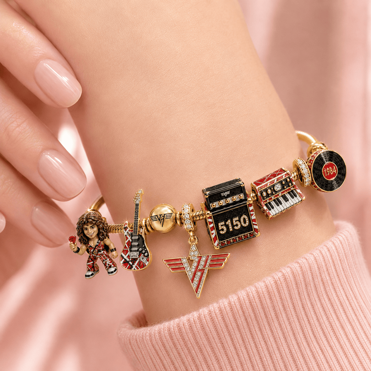 VHL Gold Charm Bracelet Set BMD