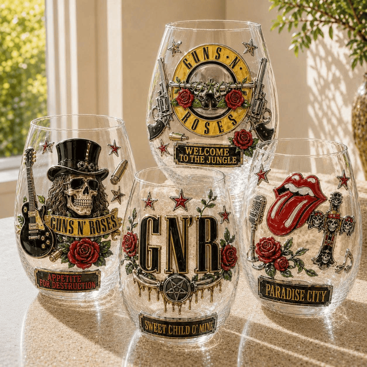 Premium GNR Wine Glass Cup VTH