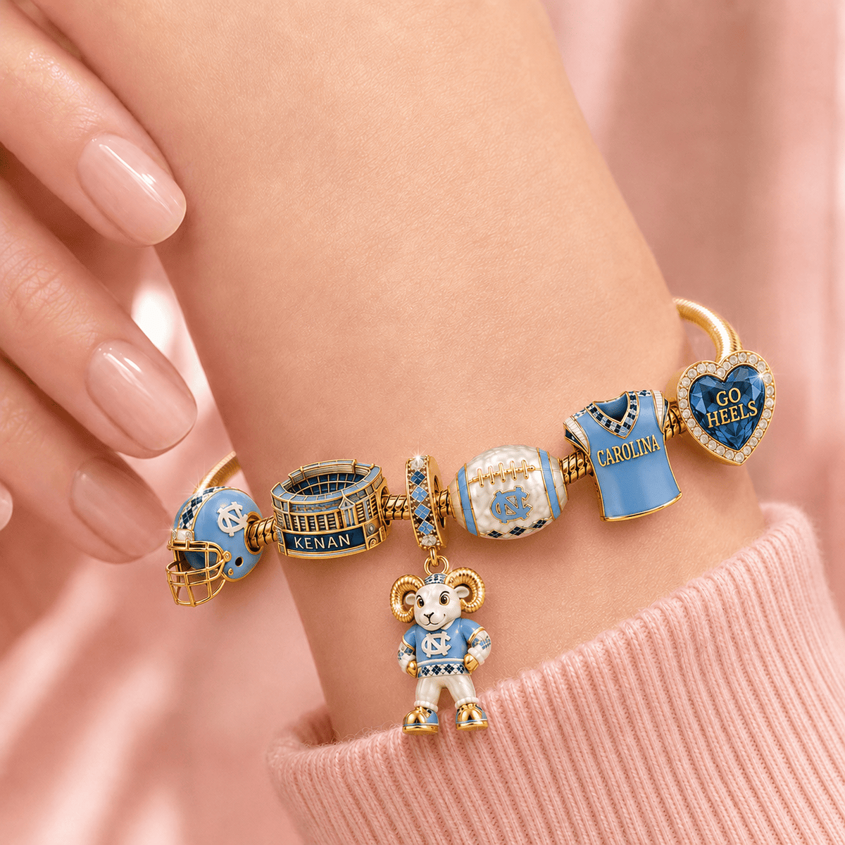 NCTH Gold Charm Bracelet Set TMH